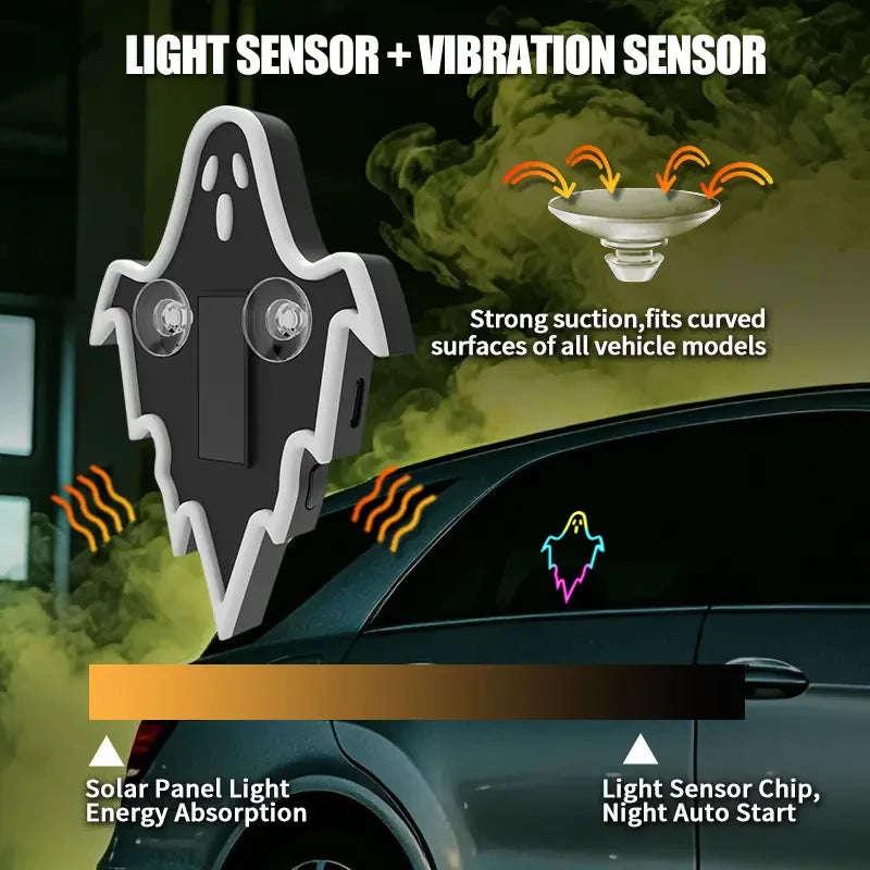 Solar Powered LED Car Neon Light